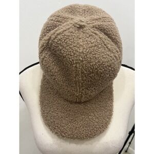 Marcus‎ Adler Sherpa Baseball Cap Womens One Size Tan Beige Excellent Teddy Hat